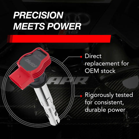 Red Ignition Coil For VW Group PQ35 PQ45 Cars 2004 And Newer Direct Replacement Up To 10 Percent More Energy