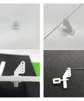 Four Hole Control Horn Kit For RC Model Aircraft Aileron Rudder Elevator With Self Adhesive Backing No Screws Needed Anti Slip Pattern