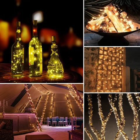 Outdoor Dope Solar String Lights 39 Feet Copper Wire With 120 LED Eight Modes Warm White Waterproof Garden Patio Decor