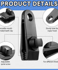 Close-up details of All In One Tarp Clip Set Built Tough With Heavy Duty Clips And Ball Bungee Cords 72 Piece Pack showing clip design