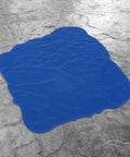 Blue Concrete Stamp Mat 18-Inch By 18-Inch For DIY Texturing Walls And Floors With Realistic Slate Pattern on ground