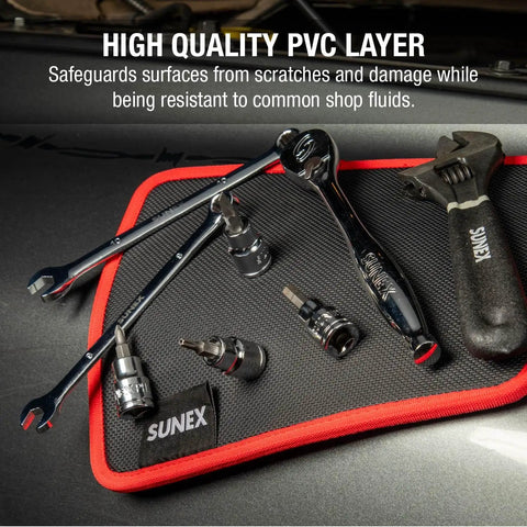 Flexible Magnetic Mat And Organizer For Tools 8 By 10 Inches Holds Up To 40 Pounds Ideal For Engine Bays Workbenches And Garage