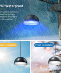 Three In One Solar Powered Pendant Light Multicolor RGBW Dusk To Dawn Outdoor Shed Barn Light With Five Meter Cord IP67 Waterproof