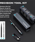 Mini Electric Screwdriver Set 49-In-1 Precision Torque For Delicate Electronics And Diy Repairs Cordless Rechargeable Tool With 5 Speed Levels Sae Bits High Performance Gearbox Kit Handy And Compact with aluminum alloy case and screwdriver bits