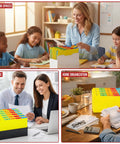 Top Shelf Alphabetical Hanging File Folder Dividers Featuring Five Vibrant Color Coded Tabs For Letter Size in use during office work and learning.