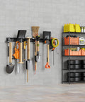 Wall Mounted Garage Tool Organizer Rack, 48 Inch Adjustable Heavy Duty Storage System for tools on wall
