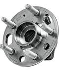 Front view of 4 Piece Front And Rear Wheel Bearing Hub Assembly Replacement For Chevy Malibu 2013 2015 Impala 2014 2017 Cadillac XTS 2013 2017