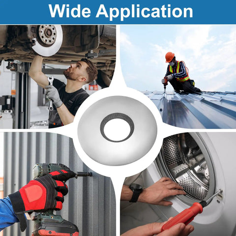 45Pcs M10x25mm Bonded Sealing Washers Featuring 304 Stainless Steel On One Side And EPDM Rubber On The Other Waterproof Gaskets For Screws Bolts ID 10mm OD 25mm Thickness 3.5mm Durable Leak Proof Seals For Outdoor And Indoor Use; wide application