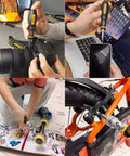 Ratcheting Screwdriver And Socket Set With Precision Bit Kit Rotatable Ratchet Handles And Storage Case Ultimate Diy Household Repair Kit For Bikes Watches Glasses And Phones used on camera, phone, skateboard, and bike.