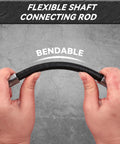 Flexible Socket Extension Bar Set with bendable shaft, chrome vanadium steel, reaching tight engine gaps efficiently.