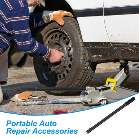 Sturdy Horizontal Hydraulic Floor Jack Handle Replacement For Cars, Heavy Duty Carbon Steel, Easy Grip, Black