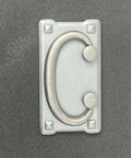 Mission Drawer Pull 3 Inch (76mm) Barcelona Pewter Finish vertical view