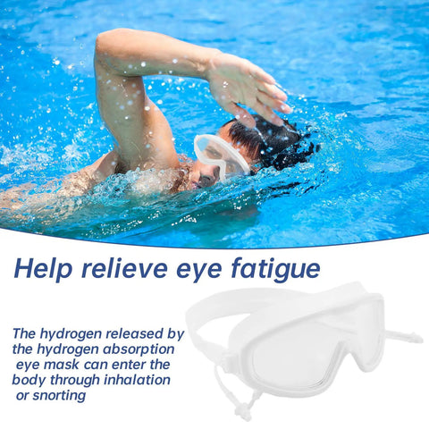 Hydrogen Eye Mask Kit With Inhalation Device And Cooling Glasses For Eye Fatigue Relief And Antioxidant Boost A Must Have All In One Hydrogen Generator And Absorption Mask White