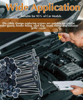 One Button One-Click Release Nylon Cable Tie Buckles Set for car engine repair