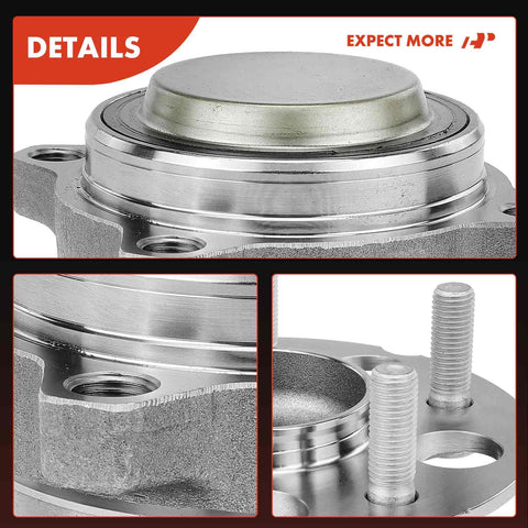 Close-up of Two Pack Rear Wheel Bearing And Hub Assembly Five Lug For Acura RDX 2013 To 2018 And Honda CR-V 2012 To 2016 FWD Only