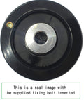 Four Inch Handwheel With Half Inch Bore Heavy Duty Crank Handle For Table Saw Wood Lathe Drill Press And Band Saw Industrial Grade Replacement Hand Wheel With Revolving Grip, fixing bolt included
