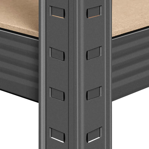 Heavy Duty 5 Tier Metal Storage Shelving Unit With Adjustable Shelves For Garage Or Kitchen Boltless Assembly Dark Gray Built Tough Real Solid No Sweat Zero Headache Storage Rack