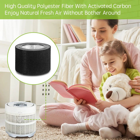 Carbon Pre Filter Replacement For Honeywell 50250 S Air Purifier Easy Install No Cutting Needed Traps Dust Smoke Fibers Lint