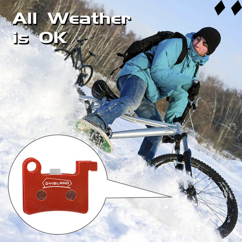 Two Pairs MT600 Electric Bike Disc Brake Pads For LD-200PLUS And LD4X Hydraulics in snowy conditions