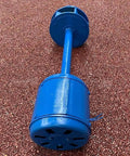 Micro Hydro Generator Turbine for River Water Power, 1.5kW Axial Flow Turbine, single unit with robust blue casing