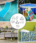 Four Pack 3/4 Inch 5 Way PVC Fitting Elbow Connector For DIY Shelving Garden Support Structures And Storage Frames