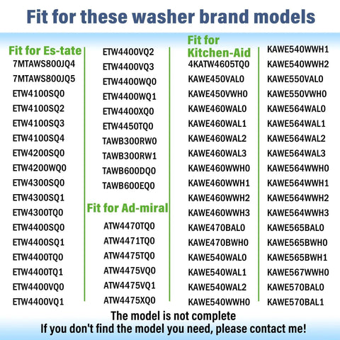 High Quality Plug And Play Top Load Washer Bearing And Seal Kit Easy Spin Cycle Fix Compatible With Whirlpool Kenmore Maytag Admiral Amana Washing Machines Replaces 470615 list of compatible washer models