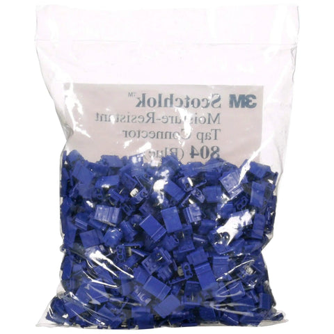 Pack of 500 Self Stripping Moisture Resistant Electrical Insulation Displacement Connector 804 Bulk Blue For 18 To 16 AWG Solid Or Stranded Wire And 14 AWG Stranded Heavy Duty