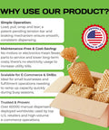 Top Shelf Mini Packing Station with honeycomb paper rolls, showing simple operation and packaging use for stress free shipping.