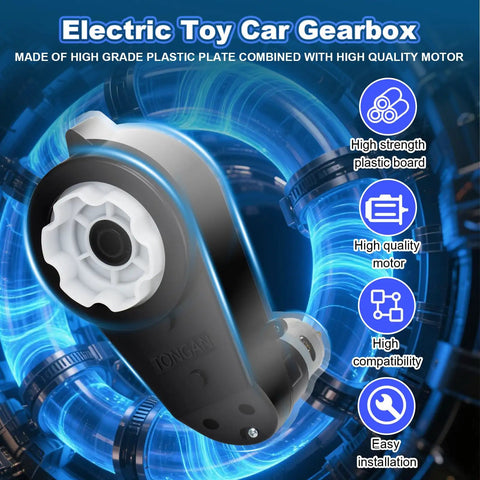 Two Pack 12V RS550 Upgrade Ride On Motor Gearbox High Speed 40000 RPM Replacement Parts For Kids Electric Jeep And Other Ride On Toys