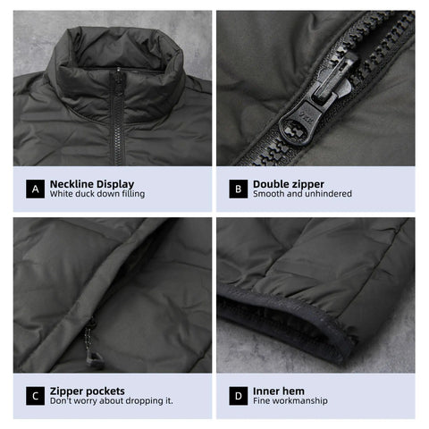 Close-up of Three In One Womens Winter Ski Jacket With Removable Hood Waterproof And Windproof Padded Down Lining for hiking