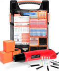 All-In-One Compact Heat Shrink Gun Kit With 820 Solder Seal Connectors And Heat Shrink Tubing, waterproof bundle in case