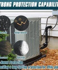 Installation of Three Layer HVAC Copper Pipe Insulation Cover With Durable 600D Oxford Shell And Thick Pearl Cotton Core on AC unit