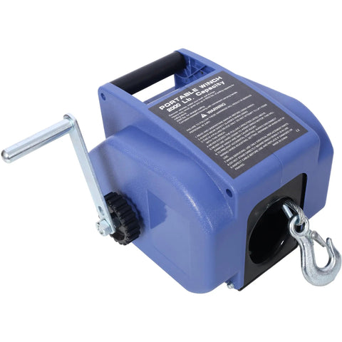 Must-Have Reversible 12V Electric Winch With Wireless Remote For Heavy Duty Trailer And Offroad Recovery Pulling Up To 2000lbs Towing Power That Totally Gets It Done, portable blue winch with hook.