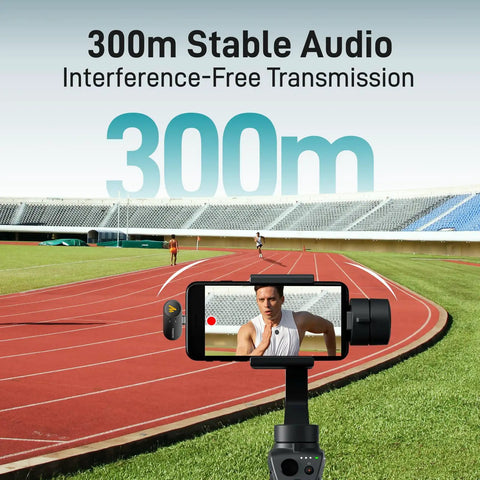 Wave T5 Mini Magnetic Wireless Lavalier Microphone For Content Creators Pro Level Audio Video Recording on running track