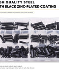 Built Different M6 Hex Socket Cap Bolt And Barrel Nut Assortment Kit Packs Five Dead Straight Lengths With Adjustable Wrench in storage case.