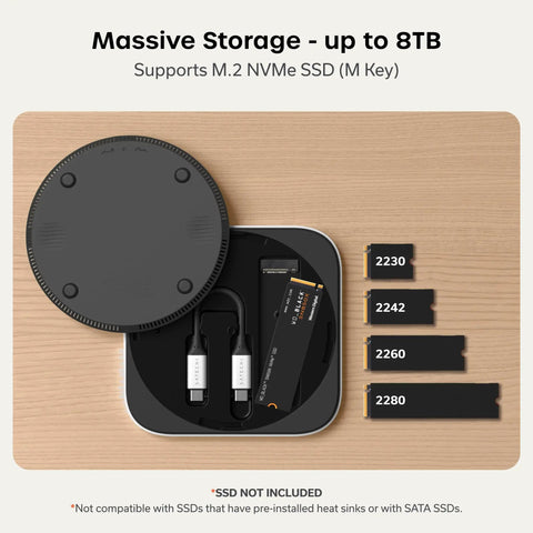 Upgrade Your Tech Loadout With This Slim USB4 NVMe SSD Enclosure Packing 40Gbps with NVMe M.2 SSD sizes inside. 