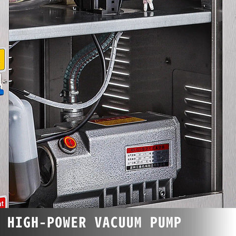 High-power vacuum pump inside the Straight Up One Thousand Watt Vacuum Sealer For Kitchen Storage And Light Commercial Use.