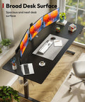 Stunning Sanodesk 79 Inch By 32 Inch Electric Height Adjustable Standing Desk With Spacious Desktop For Dual Monitors And Led Memory Control Panel Ideal For Modern Home Office Setup And Ergonomic Comfort with three monitors and accessories.