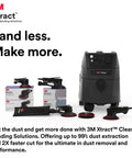 Xtract 9 Gallon Portable Dust Extractor Pro Grade Industrial Vacuum With Auto Filter Clean HEPA Filtration next to tools