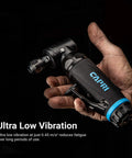 Heavy Duty 1 HP Air Die Grinder Set With Built In Regulator Featuring Ready To Roll 23000 RPM Straight And 18000 RPM Angle Pneumatic Grinders in hand
