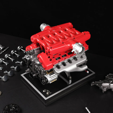 Metal V12 Engine Model Kit That Actually Runs With Electric Drive Over 800 Premium Aluminum And Steel Pieces DIY STEM