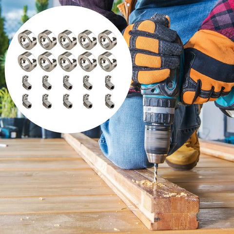 Ten Pack Stainless Steel Shaft Collars 6mm Adjustable Screw Collar Depth Stopper Position Adjuster Set For Automotive Robotics Build Projects Easy Install No Removal Needed High Grade Hardware Fitment For Garage And Shop Upgrade Needs Bang For Buck used with drill on wood