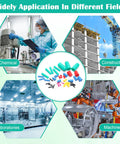 Applications of 200-piece silicone rubber tapered plug set in chemical, construction, laboratories, and machinery sectors