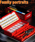 Pro Grade All In One DIY Electronics Crimping Tool Kit With 22 JST Connectors and crimp pliers in red portable box