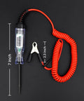 Beast Digital LED Test Light For Automotive 5 To 90 Volts, Bidirectional Circuit Tester With Real Time Voltage Display, Extended Spring Wire And Probes For Car, Truck, RV And Other Vehicles, 7 inch