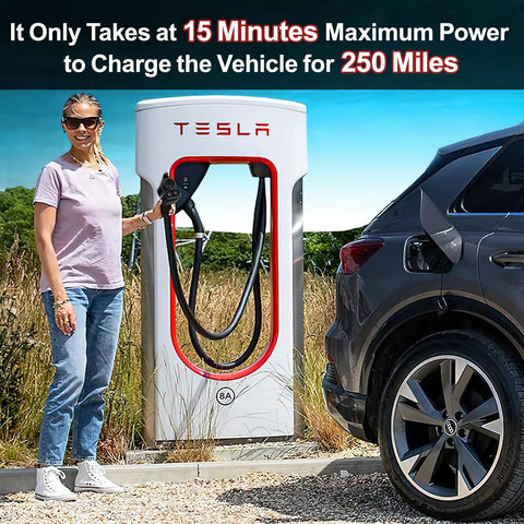 Nacs To Ccs1 Adapter For Tesla Superchargers Bringing Hella Smooth 300Kw Dc Fast Charging To Ford Rivian And Gm Electric Vehicles For No Stress Long Distance Drives with woman at Tesla charger.