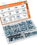 DIY Ready 148 Piece Threaded Inserts Kit For Wood With 1/4-20, 5/16-18, 3/8-16 Coarse Threads And Included Hex Wrench