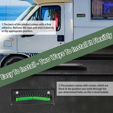 Heavy Duty RV Sight Glass Levels 2 Pack Camper Trailer Tilt Gauge Kit Accurate Fade Resistant Readings Quick No Sweat Setup Solid Road Ready Gear For Open Highway Drives
