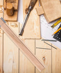 Two Pack Wooden Drawer Slides With Center Mount Bottom Track For Dresser Repair And Furniture Assembly Kicking Ass With Ez Glide Movement And Boss Grade Reinforced Tracks For Quick And Dirty Upgrades on wooden workbench with tools.