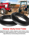 Heavy Duty 6.00-16 Inner Tubes for Tractors, Trailers, Trucks and More, 600-16 Tire Replacement with TR15 Valve Stems